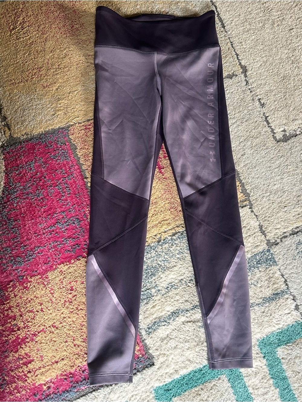 Under Armour Coldgear Compression warm super soft small plum purple leggings